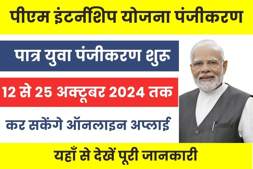 PM Internship Scheme 2024 Registration Link : यहाँ से करें पीएम इंटर्नशिप योजना के लिए आवेदन