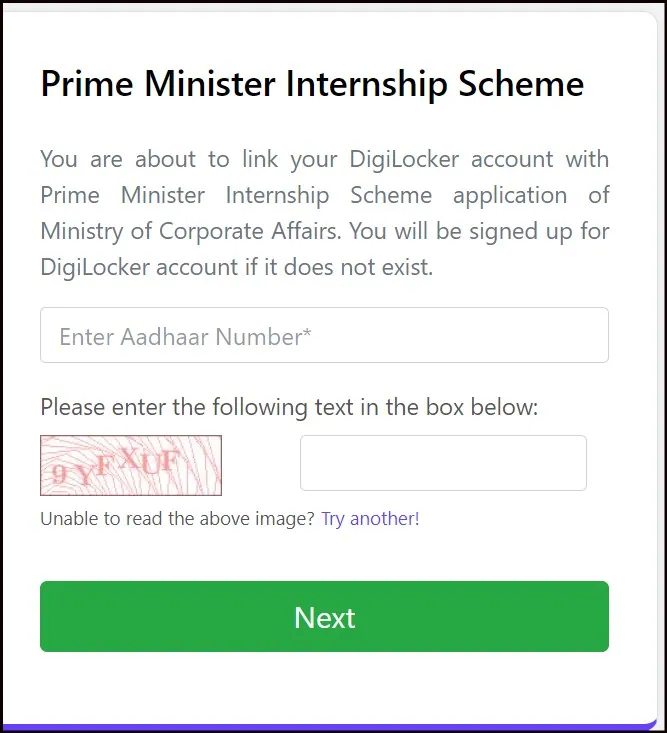 PM Internship Scheme Registration Step-9